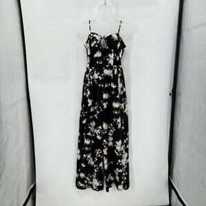 New Joie Floral Jumpsuit‎ size 0 Boho Resort Wide Leg Sleeveless Vacation Flowy